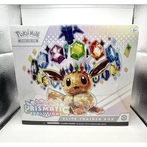 Pokémon Prismatic Evolutions Elite Trainer Box ONLY Promo, Dice ECT  - No‎ Packs